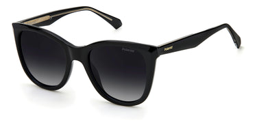 Women Polaroid Sunglasses: PLD 4096/S/X - Black - SpecSMART Eye Clinic (Diagonal View)